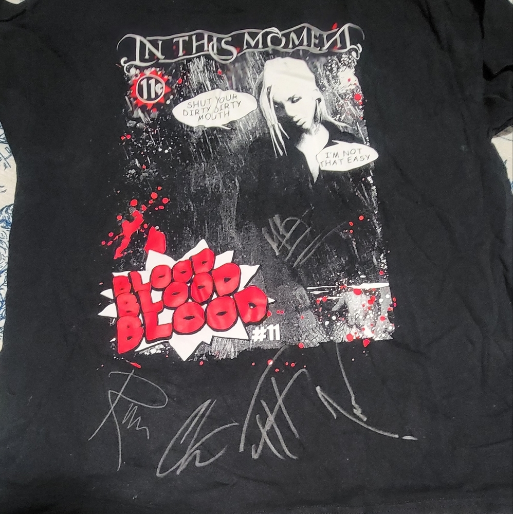 In This Moment autographed shirt